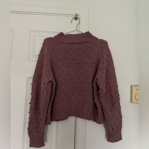 Misha and Puff inspired antique rose popcorn sweater